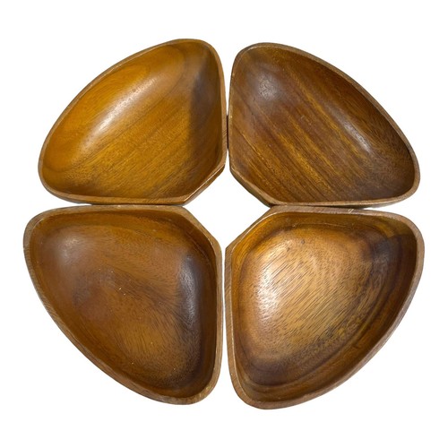 Vintage lot wooden snack nut - wooden,